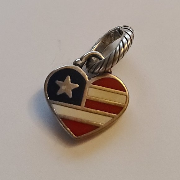 Lot of Brighton Charms - 4 charms (flag, boat, heart, las vegas) - Picture 1 of 6